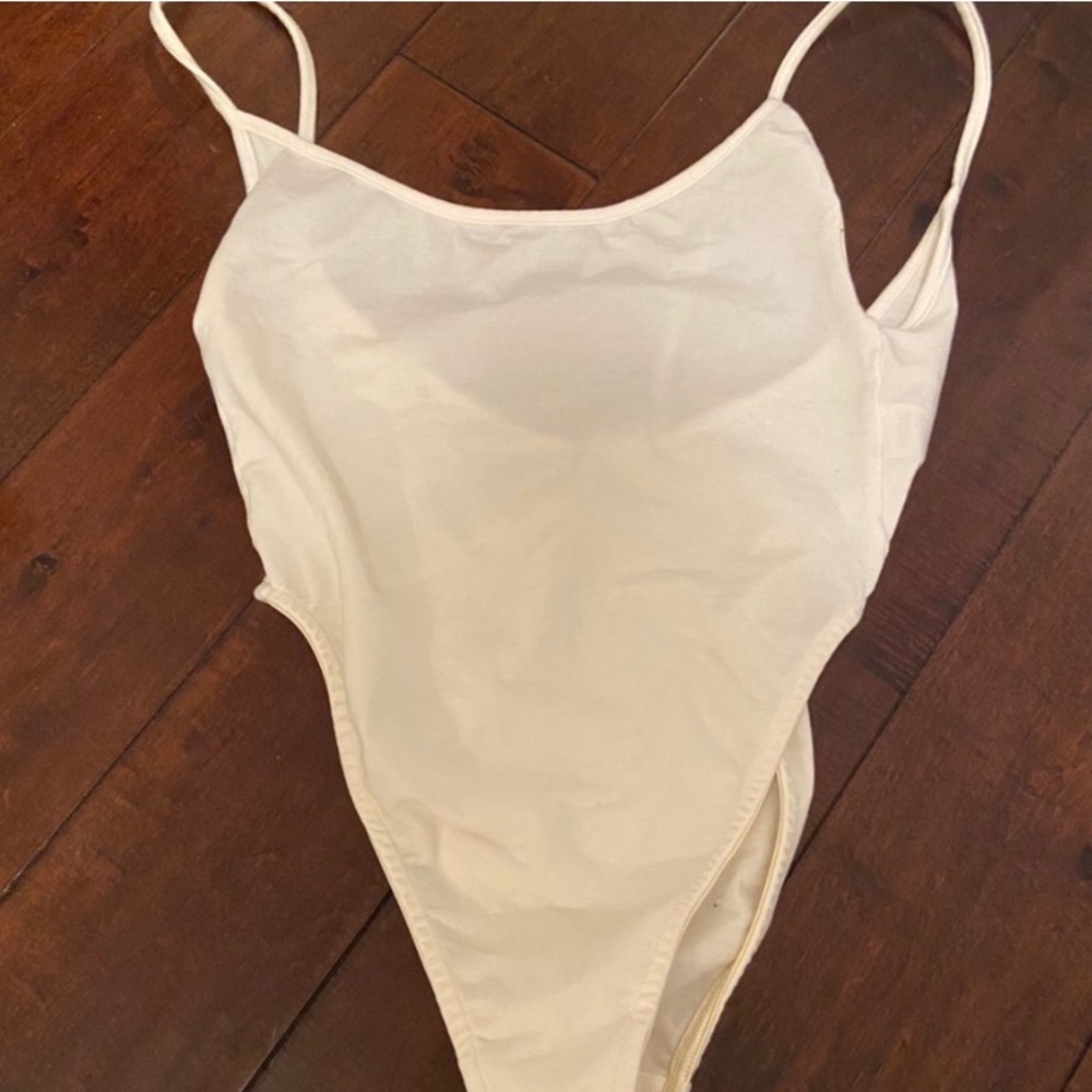 Are You Am I white bodysuit